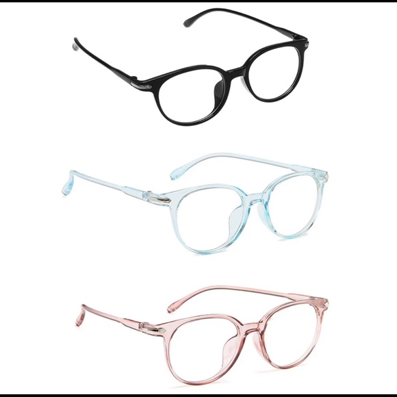 Light Pink anti blue light glasses for computer - Picture 2 of 3